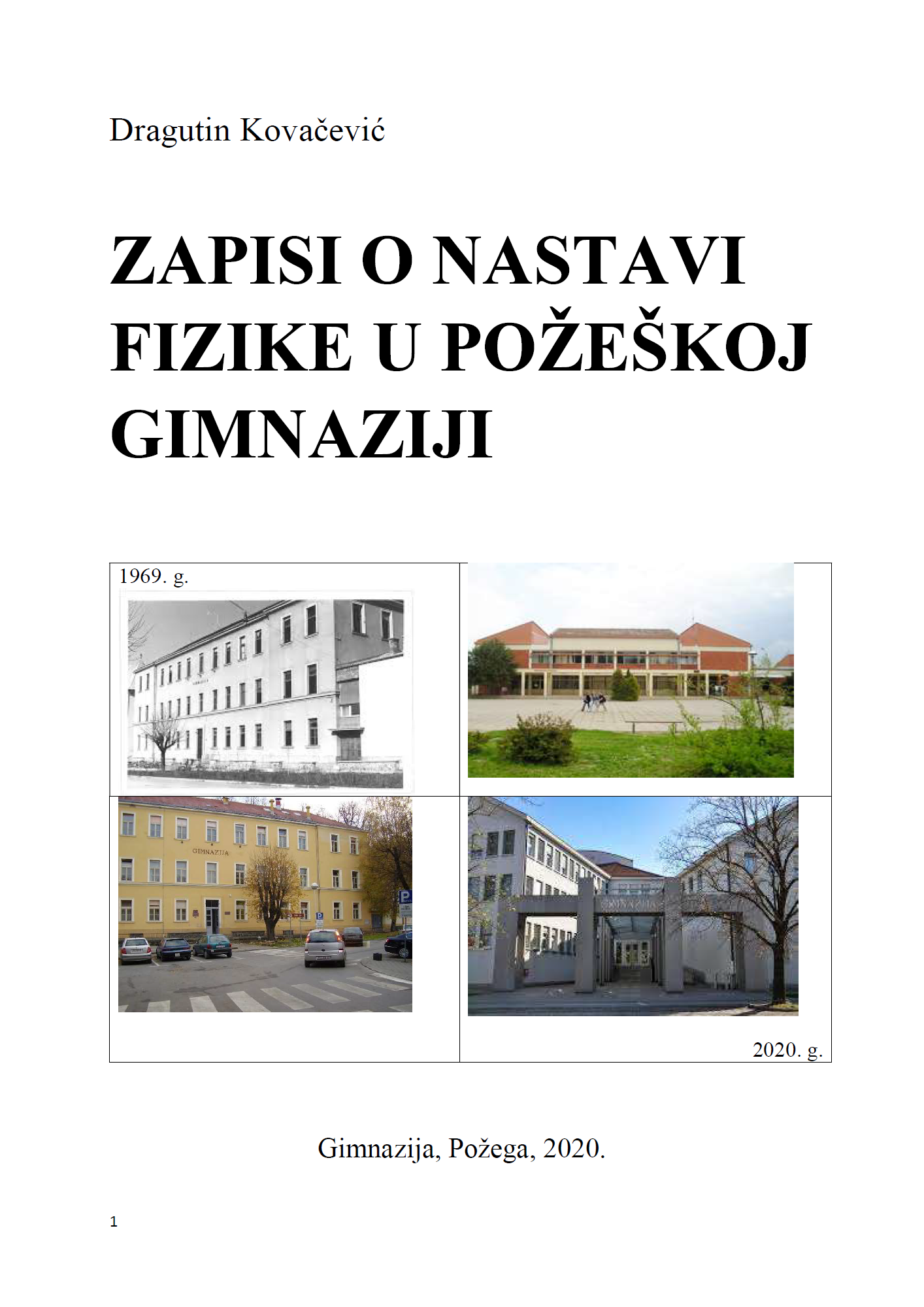 Nastava fizike u Gimnaziji od 1969 do 2020