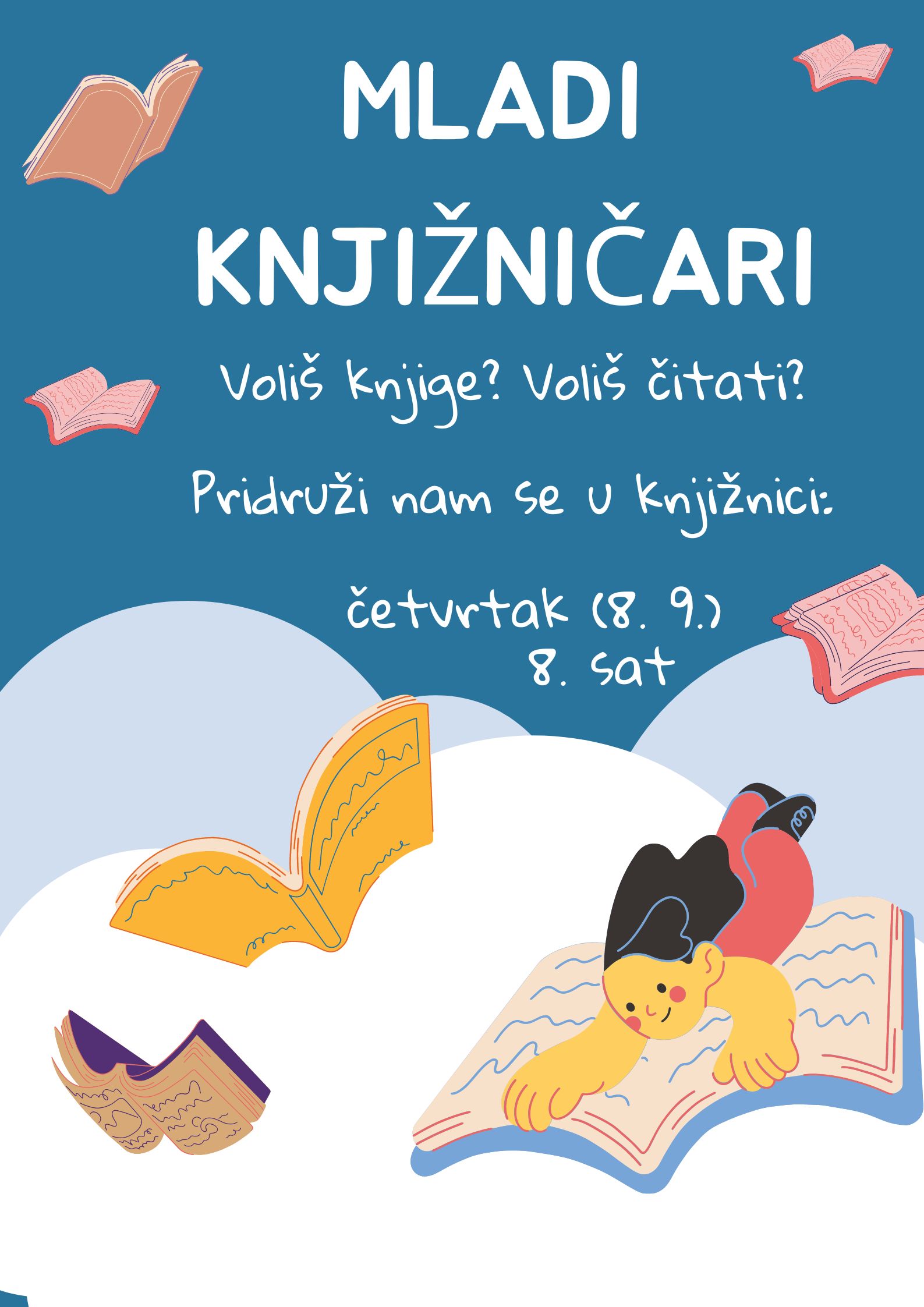 Plakat Mladi knjižničari