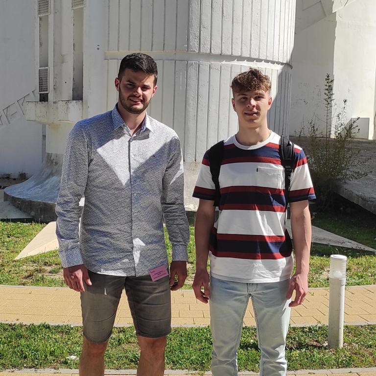 Borna Soukup i mentor Stjepan Bošković