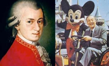 Mozart i Disney (Izvor fotografija: enciklopedija.hr)