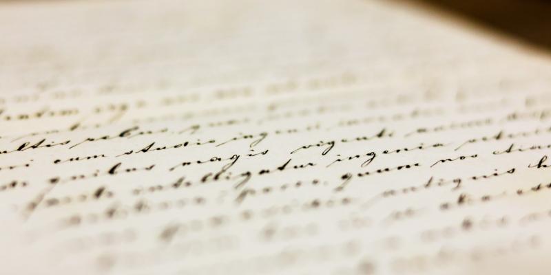 Detalj arhivskog rukopisa. Foto: Lea Kovačević 